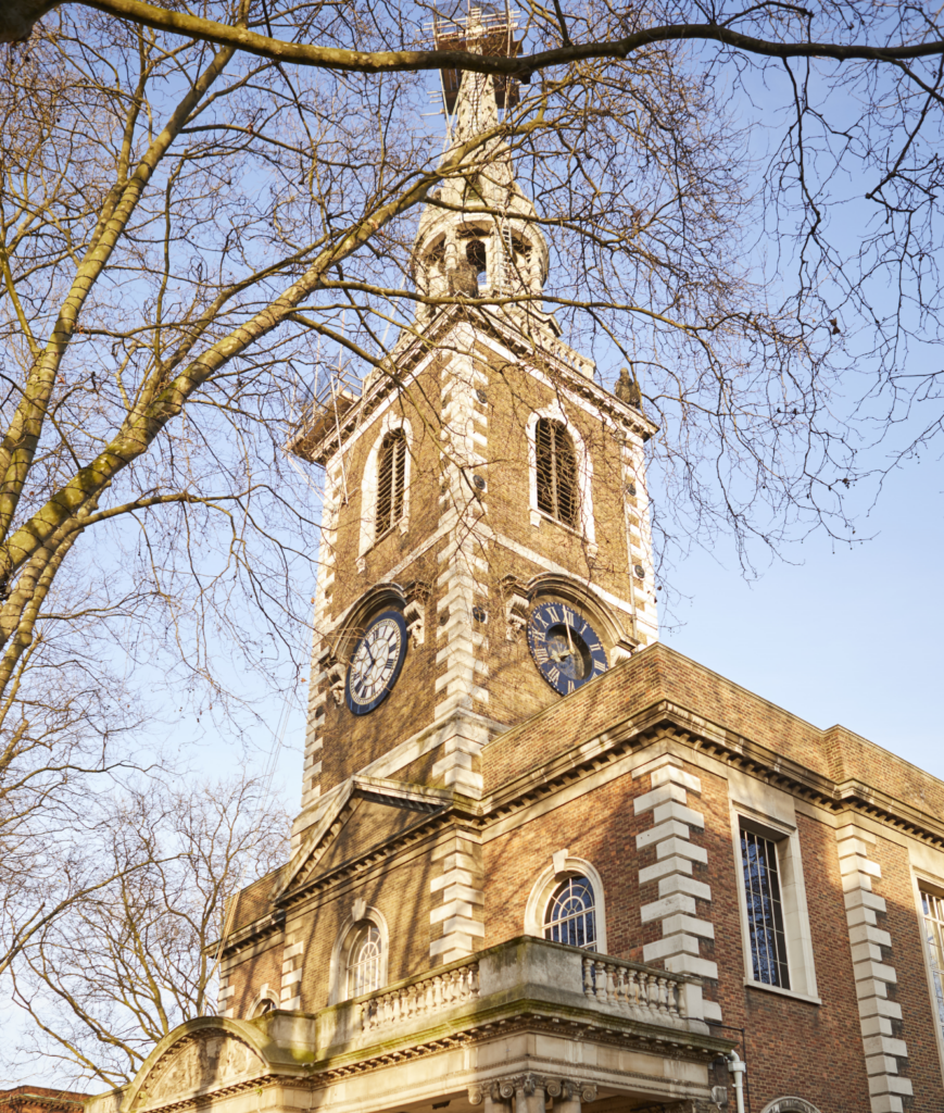 St Mary's steeple and clock